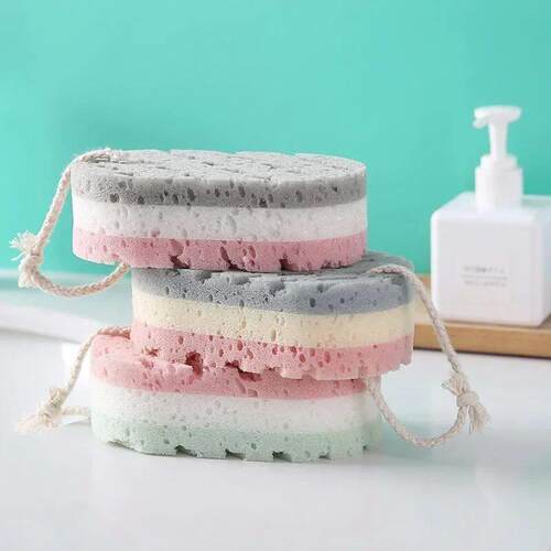 Soft Bath Sponge Body Scrub Bast Wisp Massage Brush Body Was