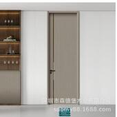室内木门547房间门公寓酒店门套装 门办公室漆晶无平开隔音门卧室