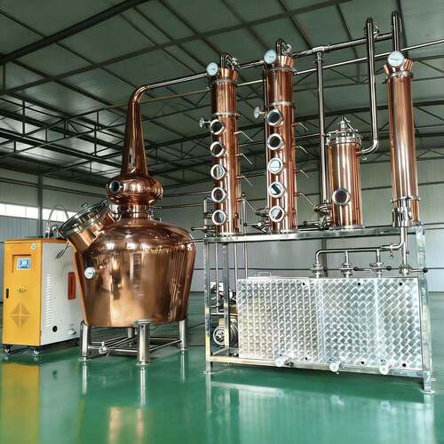 厂家供应 500升蒸馏设备 紫铜酿酒设备 威士忌白兰地酿酒设备