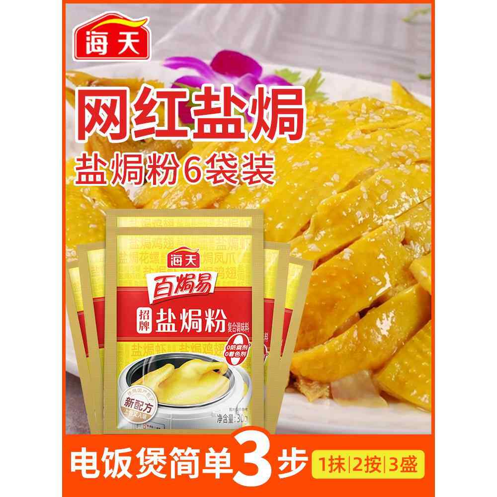 正宗海天百焗易招牌盐焗鸡粉30g 家用腌料盐局虾焗海鲜盐焗粉调料