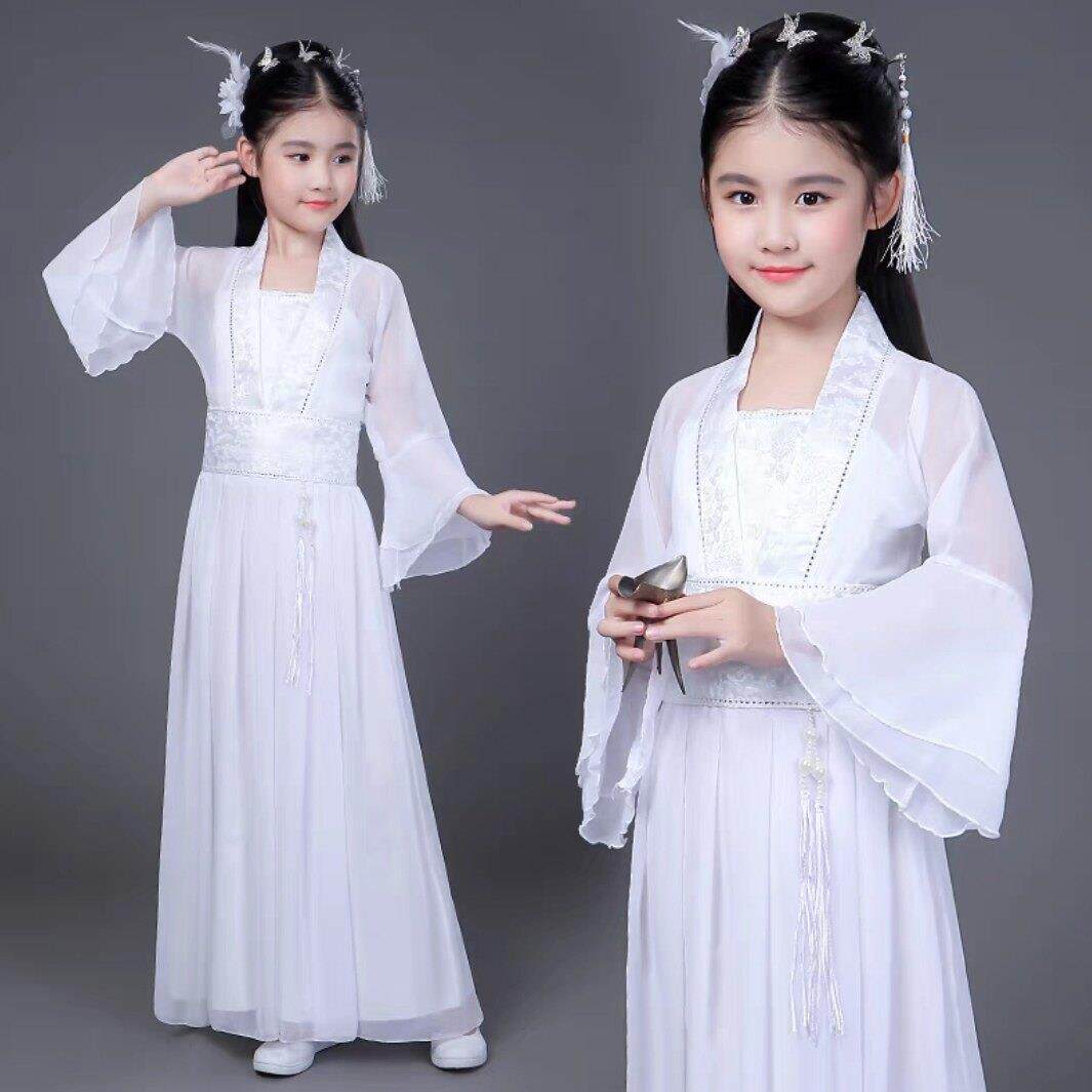 儿童汉服女童云川之舞白娘子演出服白素贞舞蹈古装仙女小童中国风