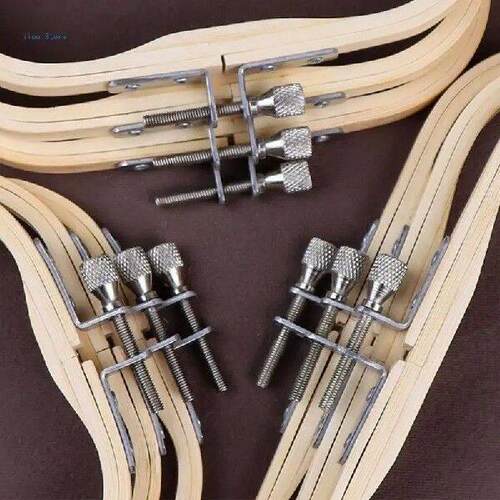 3Pcs Adjustable Square Embroidery Hoop Stitching Frame for
