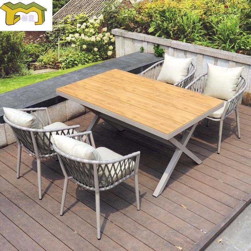 户外庭院藤编桌椅阳台藤椅三件套室外花园露台休闲藤艺餐桌椅组合