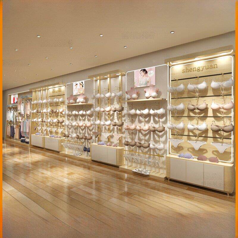 定制内衣店特殊展示柜壁挂式内衣内衣展示架睡衣内衣货架展示柜
