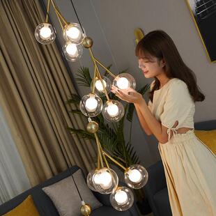 极简设计师魔豆分子餐厅饭厅书房灯饰轻奢卧室灯具北欧客厅灯吊灯