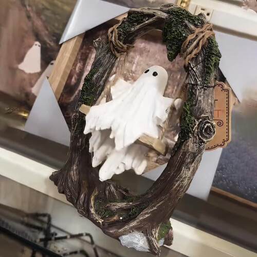 跨境新品Halloween Swing Ghost Decoration 万圣节秋千鬼魂装饰