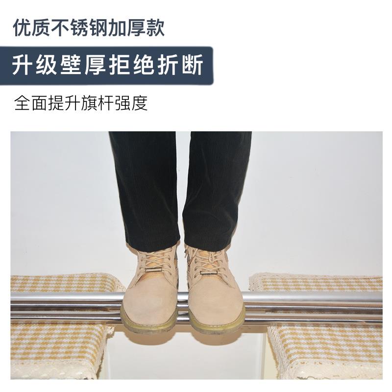 旗杆手3伸缩821旗杆加厚22.5米手持不锈钢旗杆米户米外伸缩摇旗杆