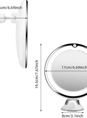 ?Flexible Makeup Mirror with LED Light 10X Magnifying Cosmet