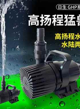 RESUN日生GHP大功率高扬程抽水泵海鲜养殖鱼池水陆两用PG潜水泵