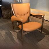 意大利大师首席椅灰实木休闲椅斯堪 纳维亚扶手椅阳台设计师中世