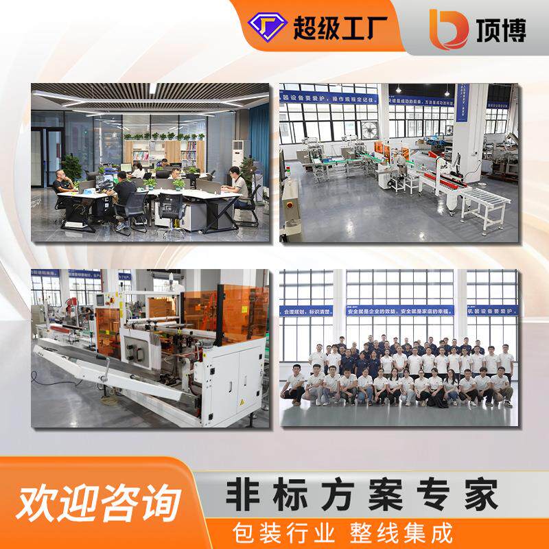 理料点数蛋卷手信蛋黄派饼干食品装盒装箱包装线包装设备高效静音