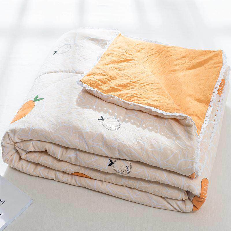 Cotton Summer Quilt 纯棉白色提花空调被 可水洗夏季绗缝薄被