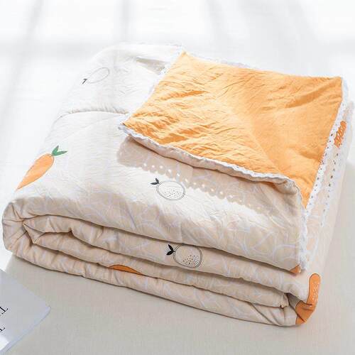 Cotton Summer Quilt 纯棉白色提花空调被 可水洗夏季绗缝薄被