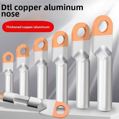 铜铝线鼻型国家标准转换连接器Dtl-10/16/25/35/50/70/95方形端子