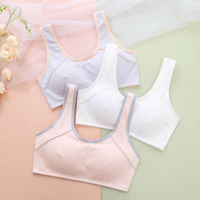直销新款少女内衣高中初中学生文胸青春发育期无钢圈纯棉运动小背