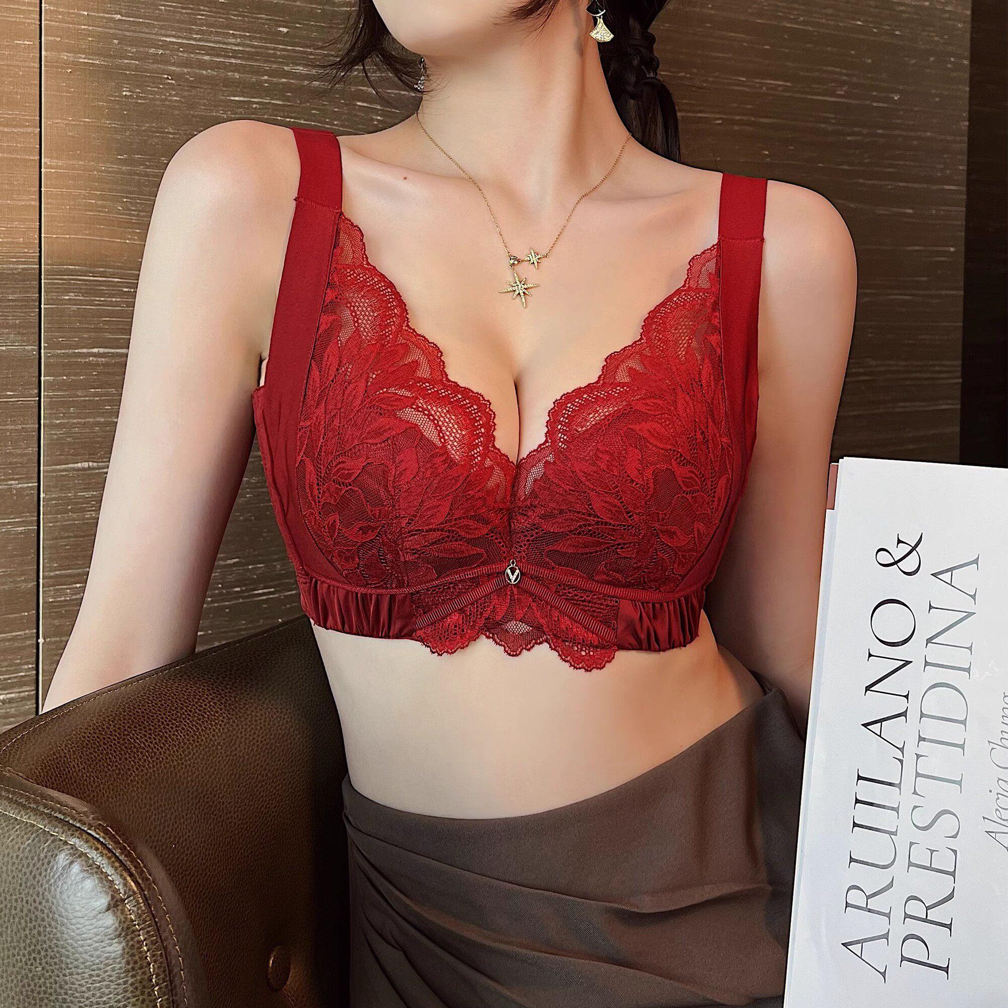 小胸聚拢调整型内衣女新款软钢圈矫正侧收副乳上托 托防下垂文胸