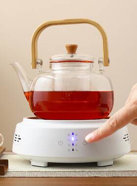 戈米电陶炉茶炉厂家直销定 制玻璃铁壶煮茶器围炉新款茶具