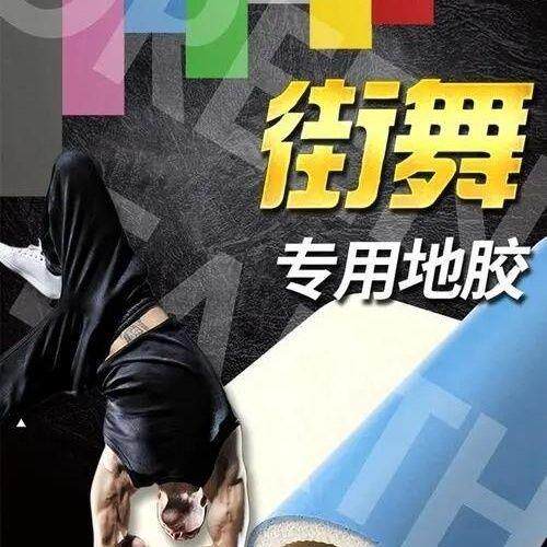 家用地胶防滑地垫耐磨街舞练习专业baby垫弹性跳舞户外韧性