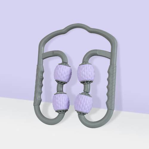 高档环棒腿部按摩器瘦放松狼牙按摩多功能按摩滚轮腿神器夹形腿滚