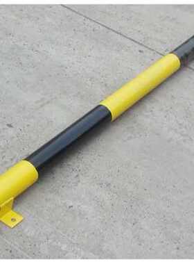 弯管挡车杆 2000*76*1.2mm 带法兰停车场挡车杆 车轮杆