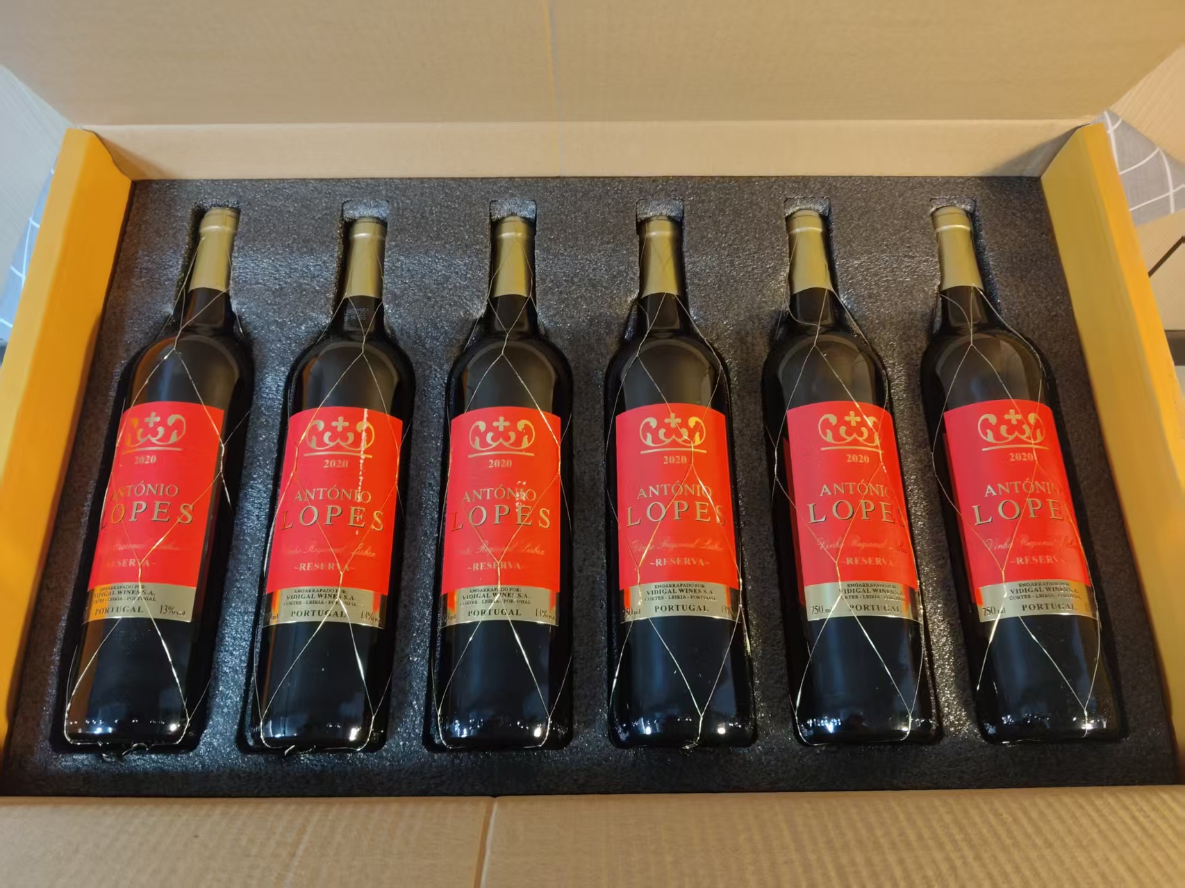 FM50资产处置【6瓶】葡萄牙洛佩斯珍藏红葡萄酒13%vol捡漏