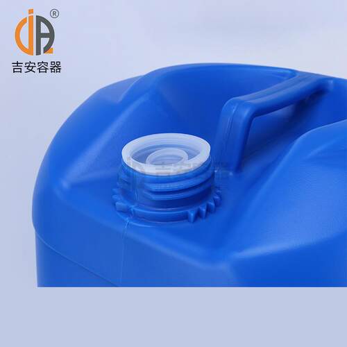 现货25公斤堆码桶方桶内外盖密封25L小口化工桶塑料桶可贴标签