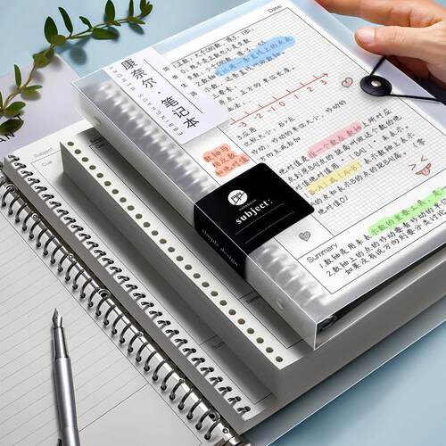 b5康奈尔笔记本子笔记5r记忆法活页本学生用横线网格课堂纸替芯可