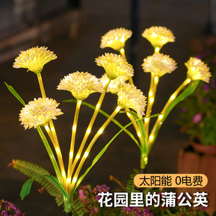 太阳能庭院灯户外防水家用花园阳台氛围灯室外地插草坪灯 2025新款