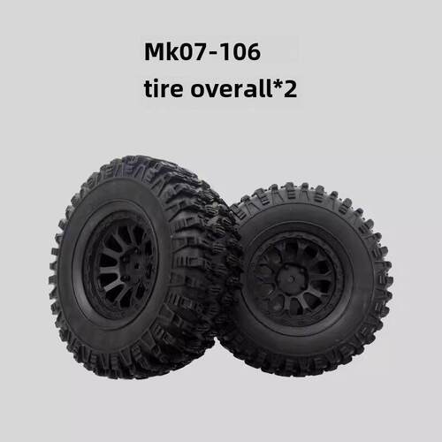 雷拉洛MK07-106攀爬车轮胎轮毂备胎RC模型车用2个
