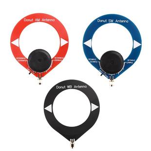 新版甜甜圈SW短波天线 线AM中波天线 线宽带接收天线 线迷你环形