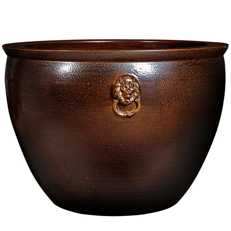 高档鱼景德镇陶瓷器办公室客厅摆件缸庭缸院大缸水养鱼盆锦鲤缸乌