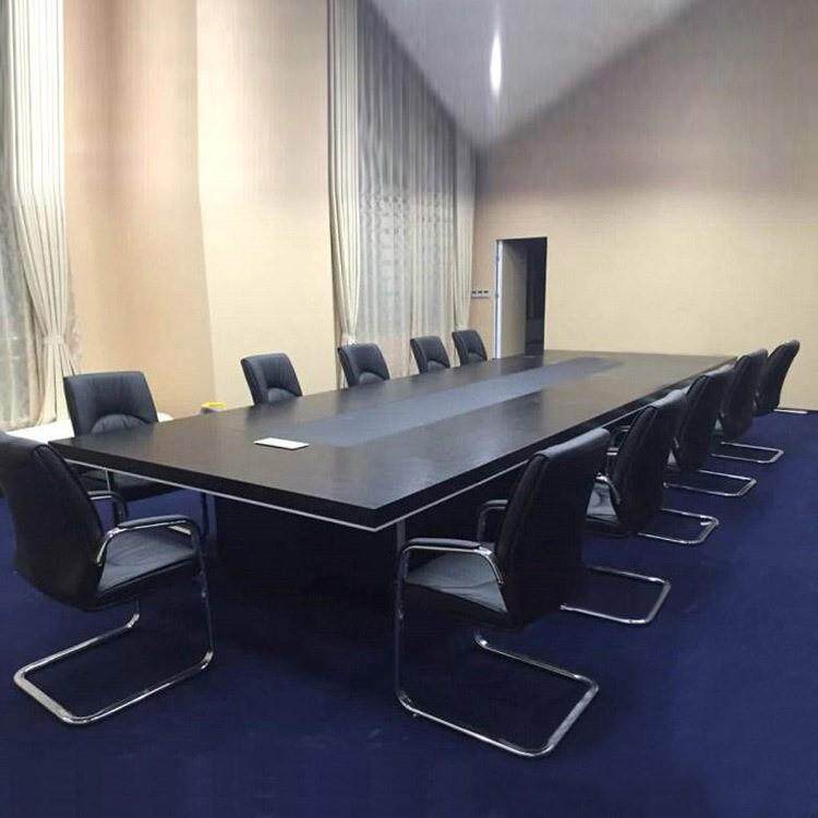 北京办公家具板式长条形多人会议桌小型公司办公室组合会议室桌椅