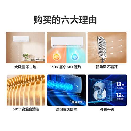 T.CL 壁挂式空调2/3匹一级能效KFR-50GW/AP1a+B1 KFR-72GW/AP1a+B