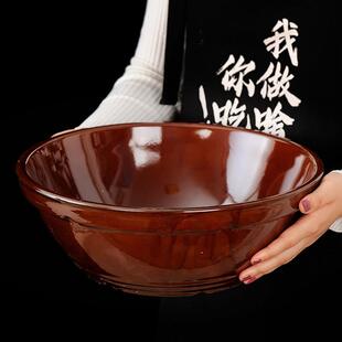 和面 面盆陶瓷家用大号发面 面盆揉面 面盆晒酱盆花盆瓷盆厨房老