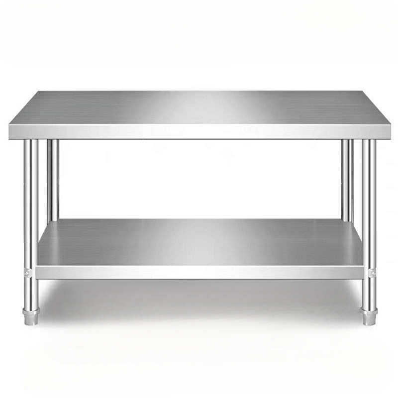 304不锈钢工作台奶茶店商用饭店厨房切菜收纳打包操作台双层货架*,家装主材,商用厨房操作台/工作台,淘宝优惠券,粉丝福利购,淘宝优惠卷