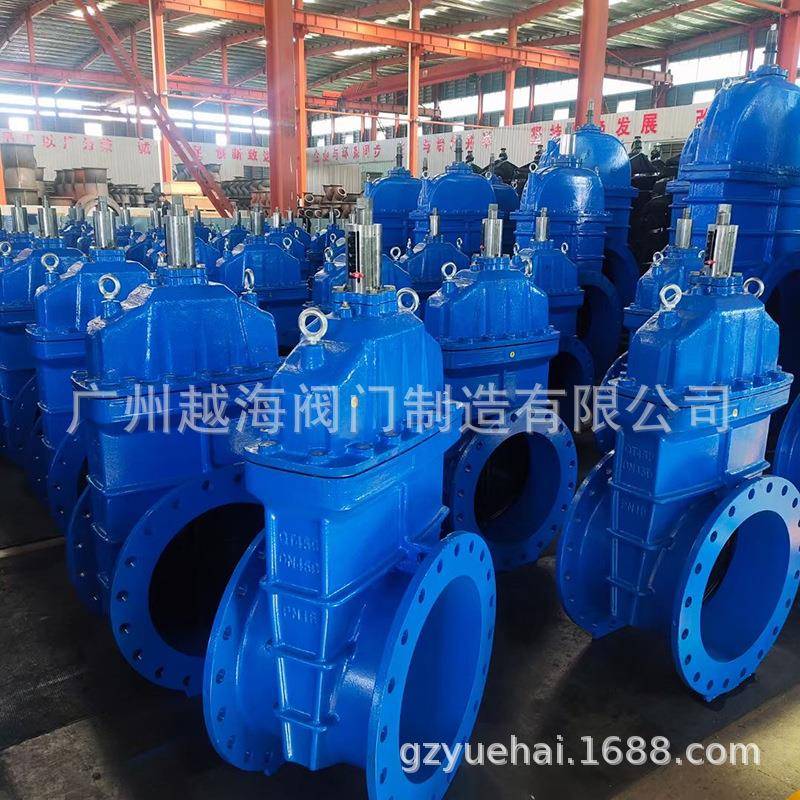 管道法兰弹性座封闸阀 沟槽软密封闸阀 球墨铸铁阀门 Z45X DN200