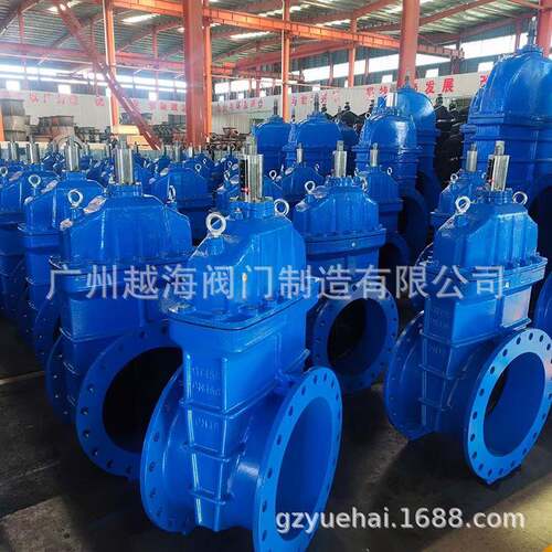 管道法兰弹性座封闸阀 沟槽软密封闸阀 球墨铸铁阀门 Z45X DN200