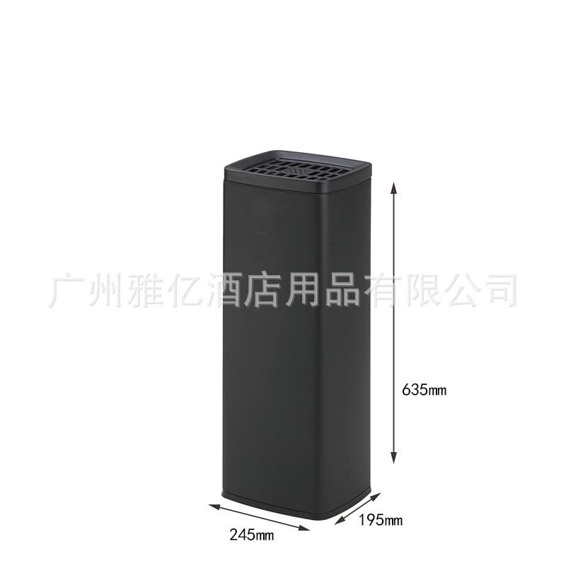 方形不锈钢立式烟蒂柱商场烟蒂垃圾桶医院灭烟区灭烟柱酒店烟灰柱