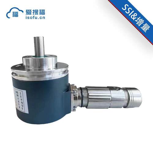 SSI信号输出绝对值58外径夹紧法兰插头连接编码器单圈21