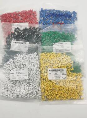 KT凯士通VE型E0508管形预绝缘端头紫铜鼻冷压接线端子E0510/E0512