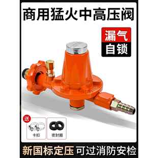 煤气减压阀防爆燃气高压安全阀液化气罐钢瓶中压阀猛火灶专用