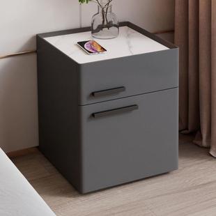 智能床头柜保CBD室险箱用一体柜新款轻奢卧家码密带锁实木床