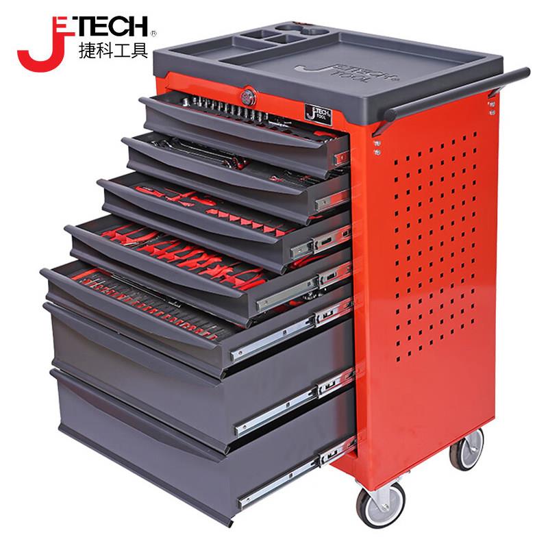 捷科工具车7抽屉汽修工具柜RC-9抽屉移动推车6层多功能工具箱RC-7
