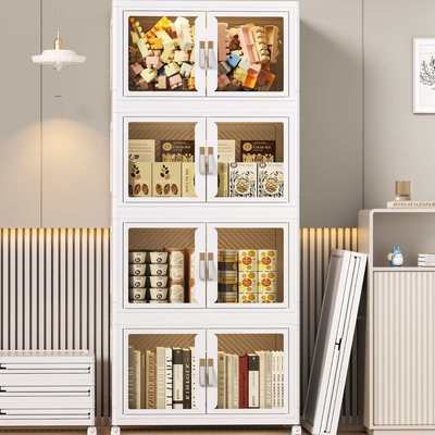 收纳箱家用储物柜多层折叠衣柜衣服被子整理盒玩具置物架收纳柜子