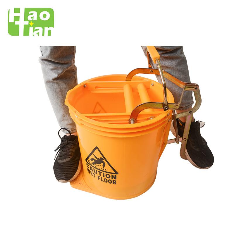 脚踏轮式榨桶拖把挤水桶加固金属件旋水转万无品牌/向手洁提清拖
