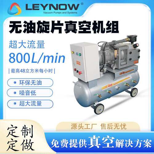 莱诺无油旋片真空泵机组定制定做真空泵工业用负压泵真空机抽工业
