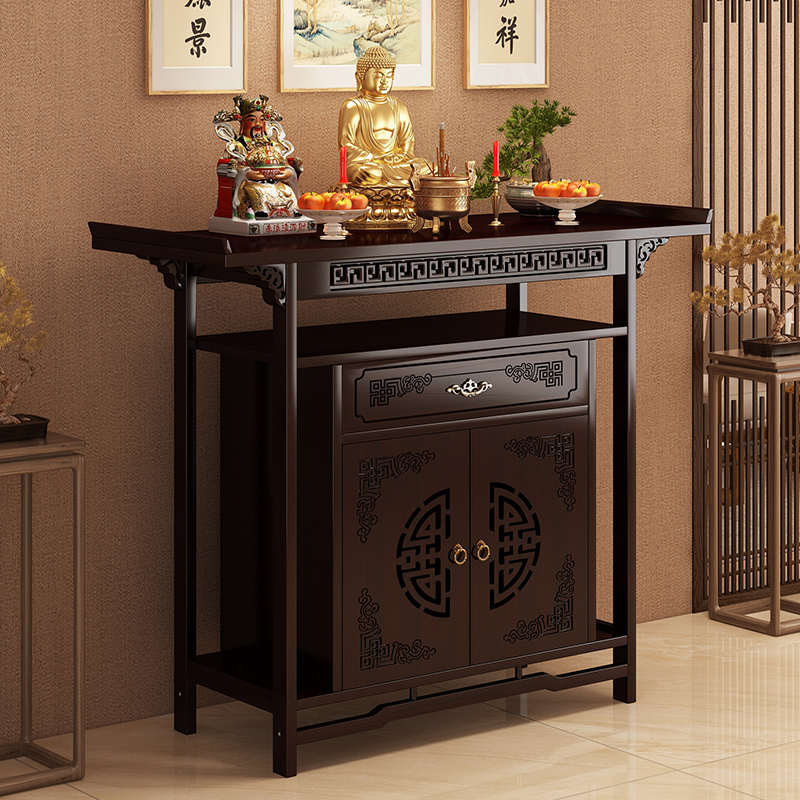 佛龛供桌神台财神爷柜子神龛新中式立柜玄关桌子供桌香案家用佛台