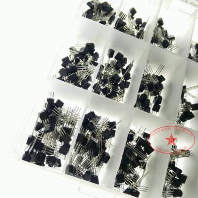 直插TO-92封装三极管 2N2222A-BC558 NPN小功率晶体管 840样品盒