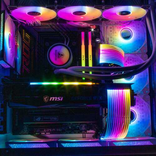 argb主板24P显卡双8P 3*8P 16P转PCIE8P*3发光线神光同步
