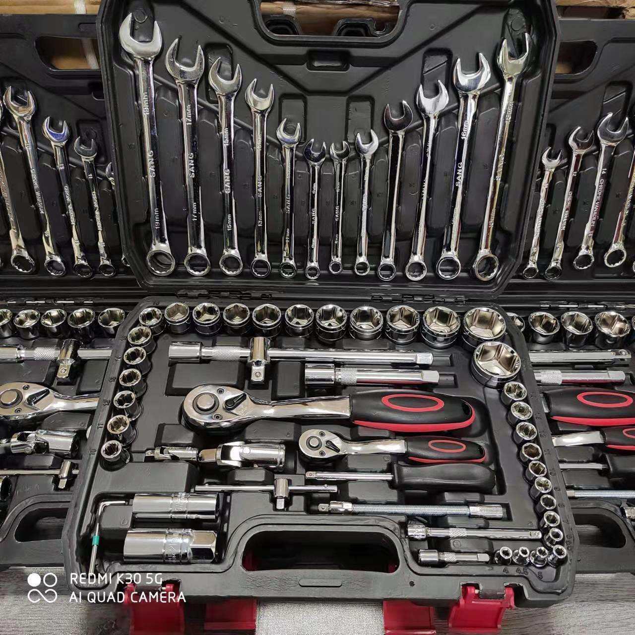 汽修多功能套管套筒套装61件套棘轮72齿修车工具组合套装通用型